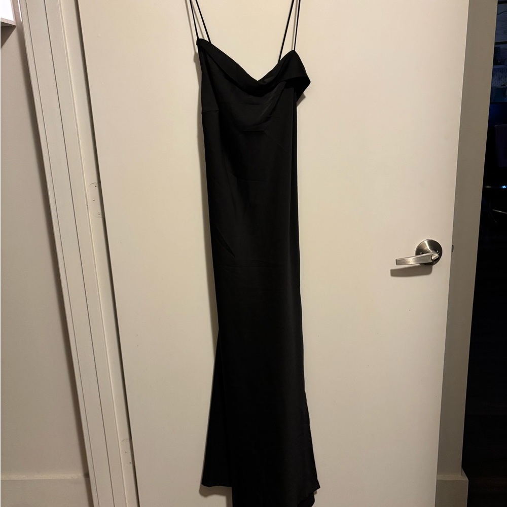 Astr the label black cowl neck dress